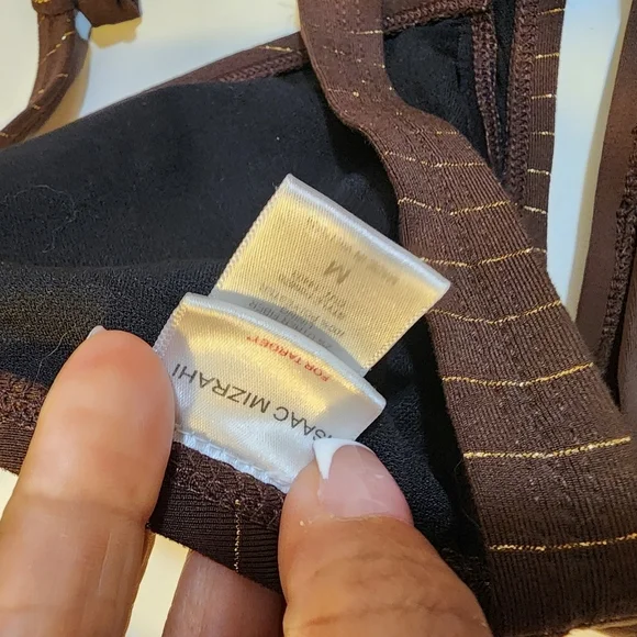 Isaac Mizrahi bown Stripes two pieces bikini set Size M - Picture 7 of 12